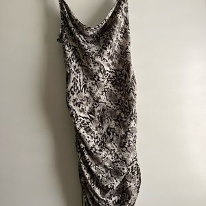 Strappy free people snake skin dress